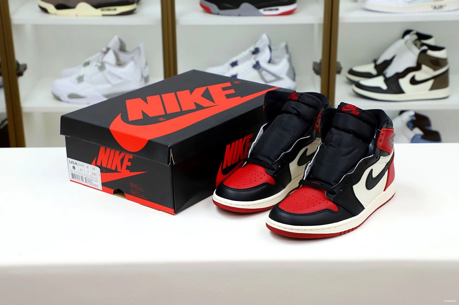 RETRO HIGH AIR JORDAN TOE' 'BRED OG 1 1008